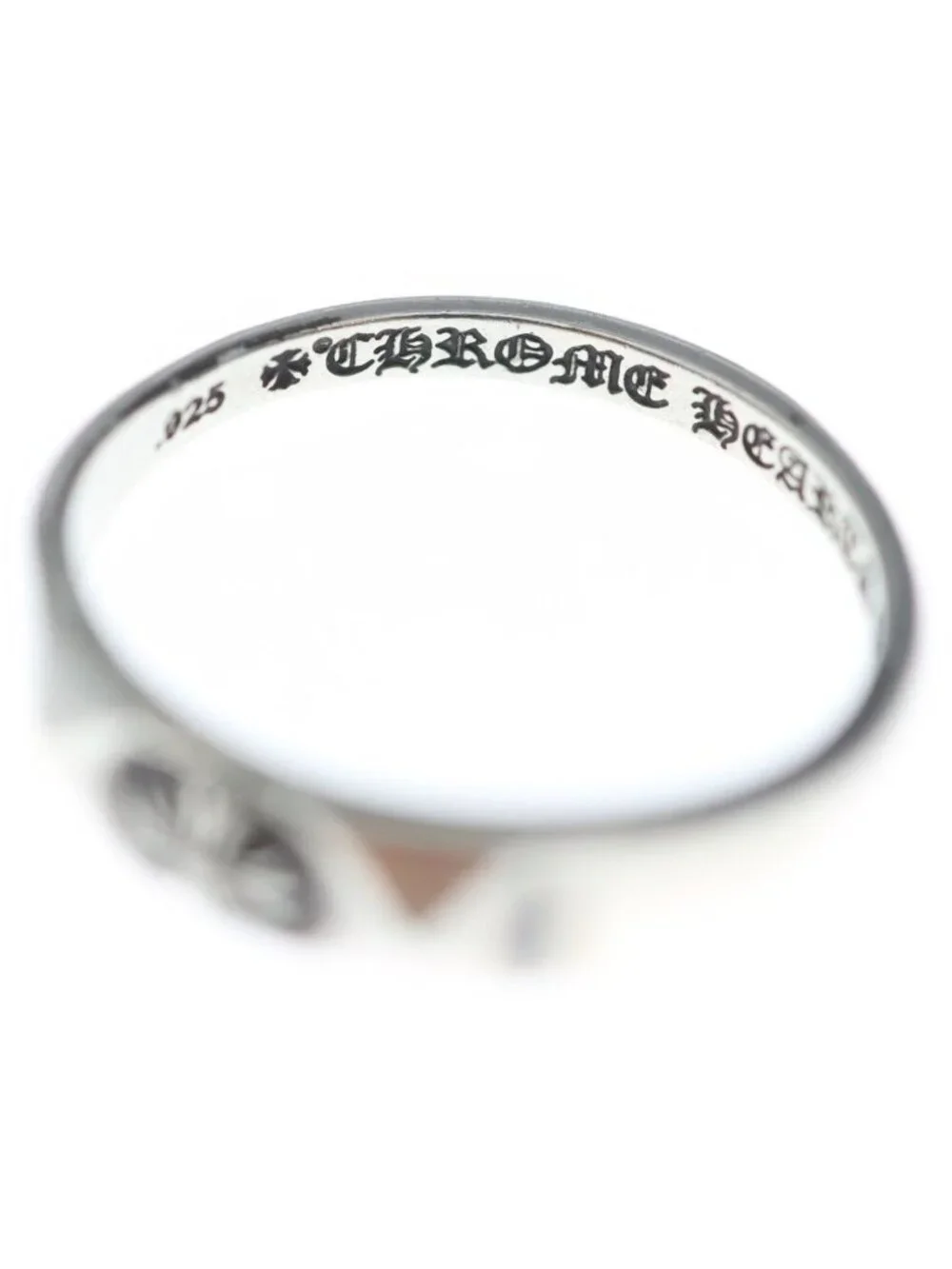 Chrome Hearts Bubblgm Pyramid Pls Bubblegum Plus Ring Silver